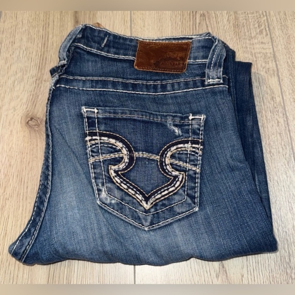 Big star remy low rise fit Women's Blue Jeans denim